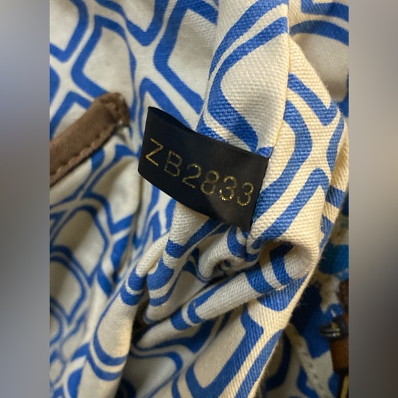 Fossil original hand material: canvas,genuine leather details, khaki&blue color✨ - Picture 11 of 16